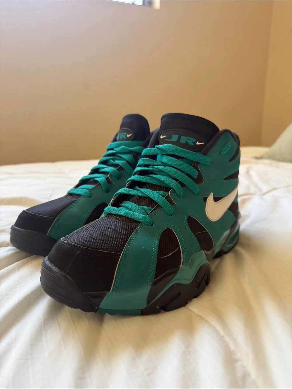 Nike Ken Griffey JR Black and Teal High-Top Sneakers